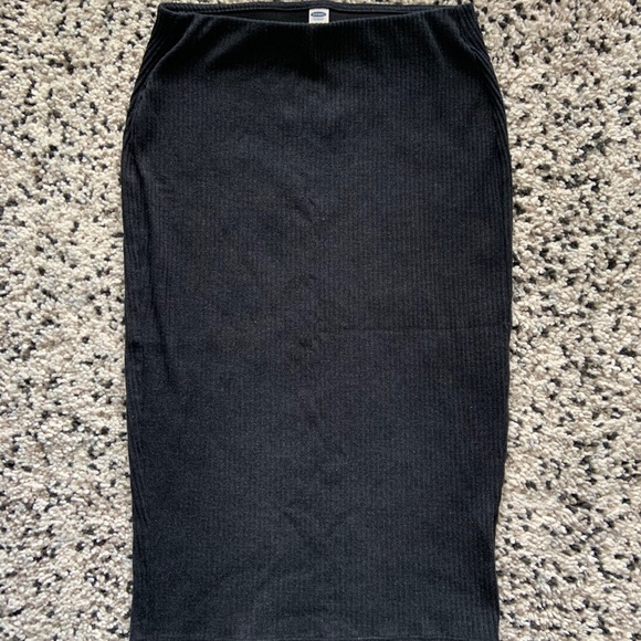 Dark grey knit pencil skirt - Picture 2 of 6